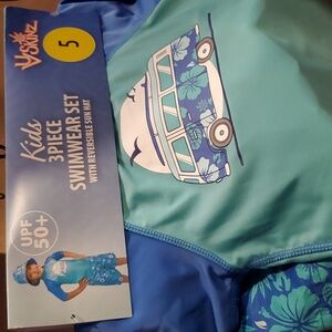 Uvskinz sunwear swimsuit 5t nwt boys